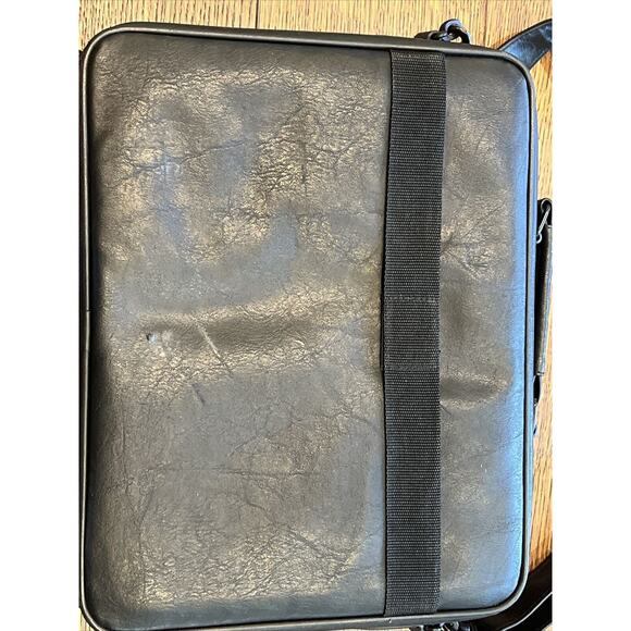 Vintage Presidents Cup Golf Travel Luggage Leather Laptop PGA Computer Bag (D) - Picture 4 of 10